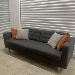 🚚FREE DELIVERY🚚Free Gift, Ikea-Morabo Grey Sofa, Sofa with a Storage Ottoman