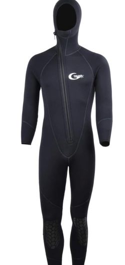 YON SUB Men's Full Wetsuit 7mm Neoprene Diving Suit - large, brand new