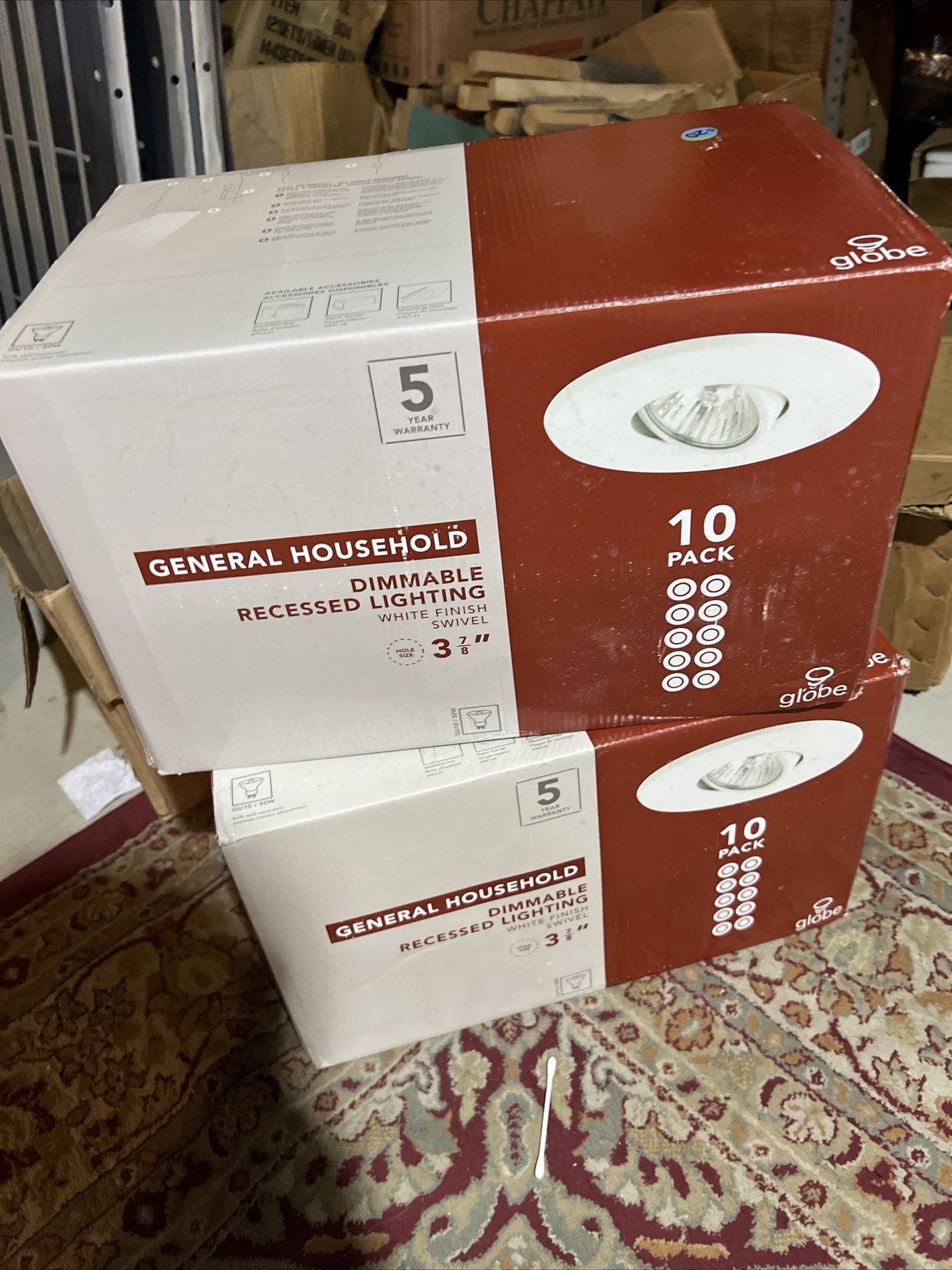 10 Pack 3 7/8" Hole Size General Household Dimmable Recessed Lighting White...