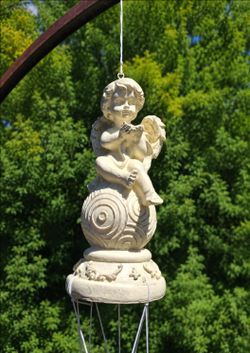 Cherub angel windchime shaby chic