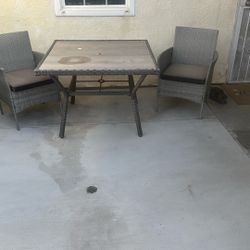 Table And 2 Chairs 