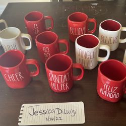 Rae Dunn Christmas Mugs 