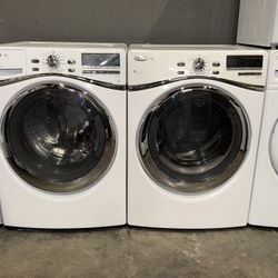 WHIRLPOOL XL CAPACITY WASHER DRYER ELECTRIC SET FREE DELIVERY 