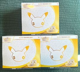 Pokemon TCG 30th Celebration Elite Trainer Box ETB Factory Sealed