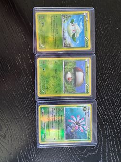 Pokémon Trading Cards Lot of 3 in Cases