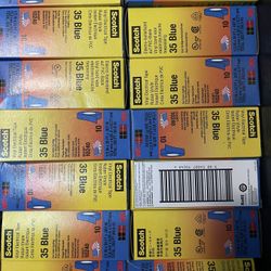 Scotch Vinyl Color Coding Electrical Tape 35, Blue, 1/2 in x 20 ft, PVC Insulation Tape for Phase Identification, Flame-Retardant, Weather-Resistant, 