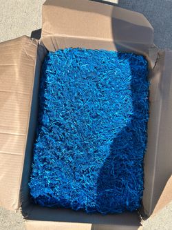 Blue Crinkle Paper