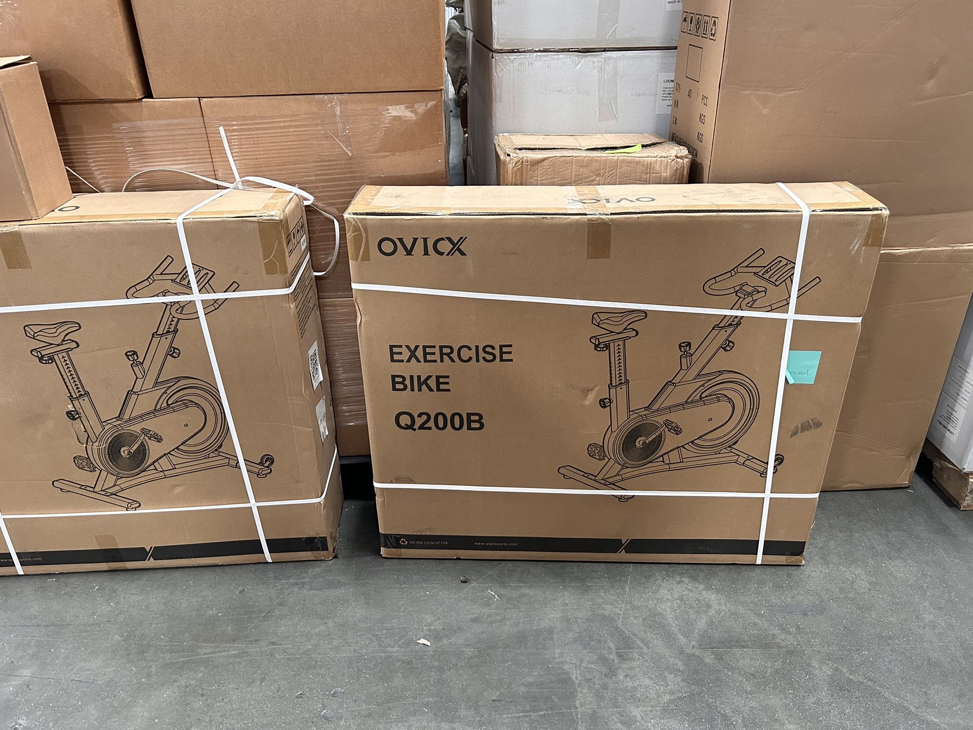 OVICX Q200B MAGNETIC STATIONARY BIKE Indoor Cycle Exercise Bike Spinning Bike With Bluetooth 