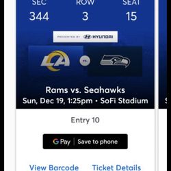 Rams Seahawks Tickets