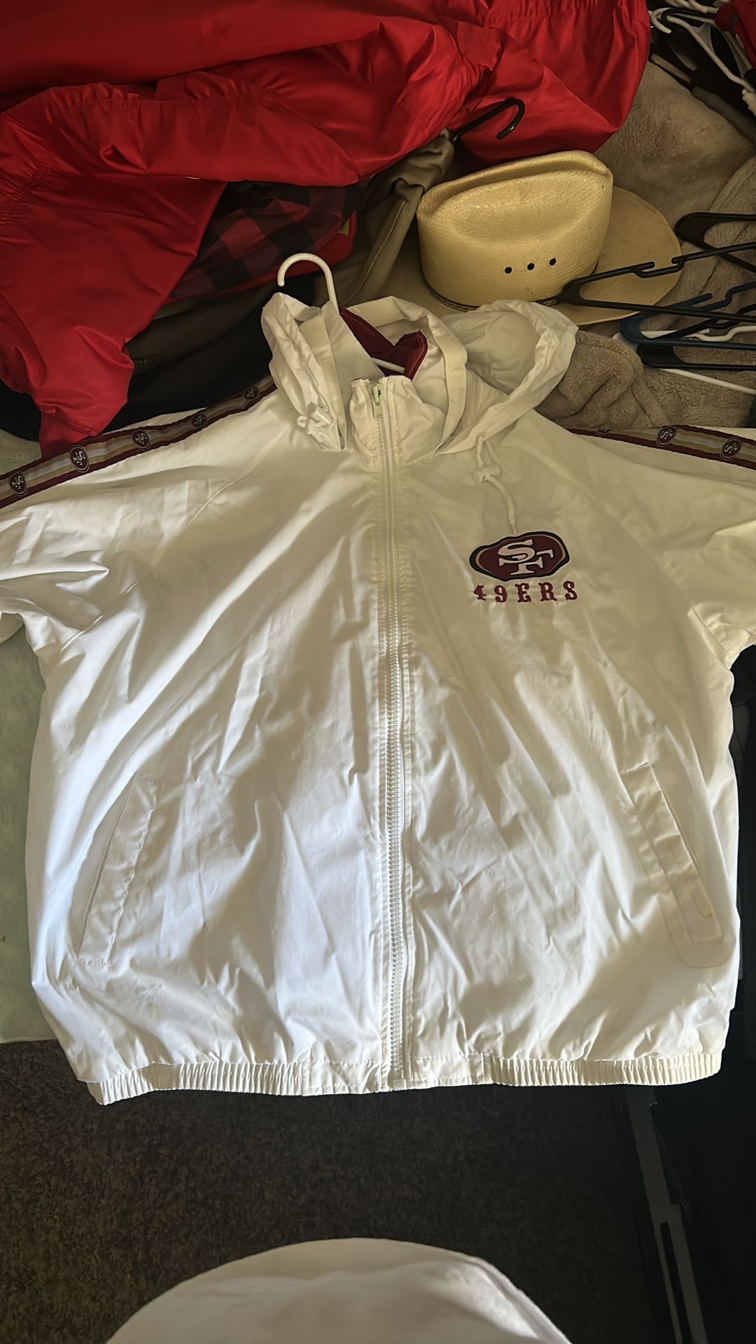 49ers zip up jacket/hoodie