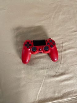 Red PlayStation 4 controller