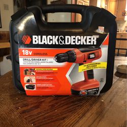 Black & Decker 18v Cordless Drill / Driver Kit