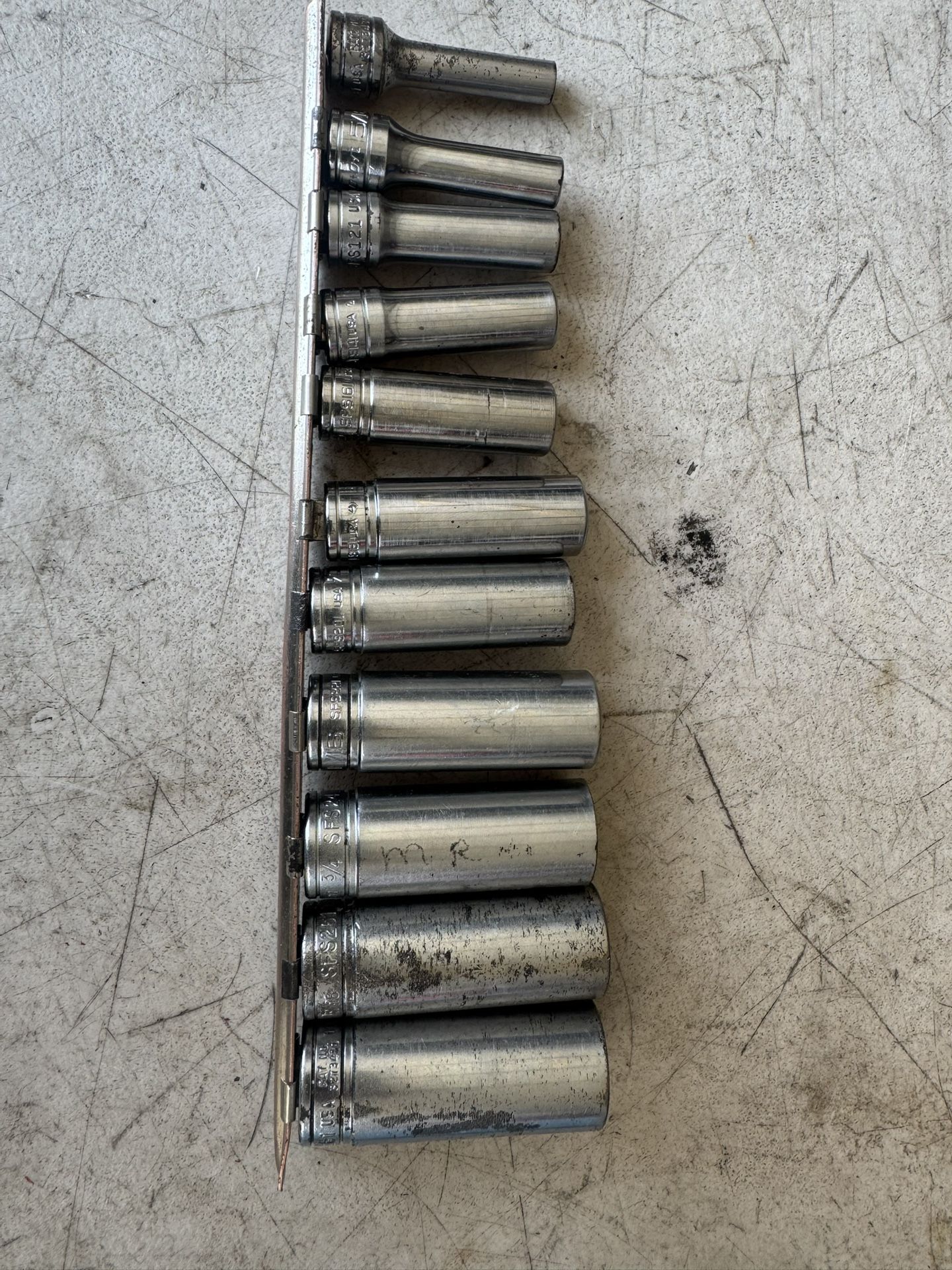 Snap On Deep Socket Set 11 Pieces 3/8 Drive