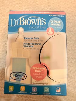 Dr. Brown's Natural Flow 2 oz Baby Bottles 2-Pack