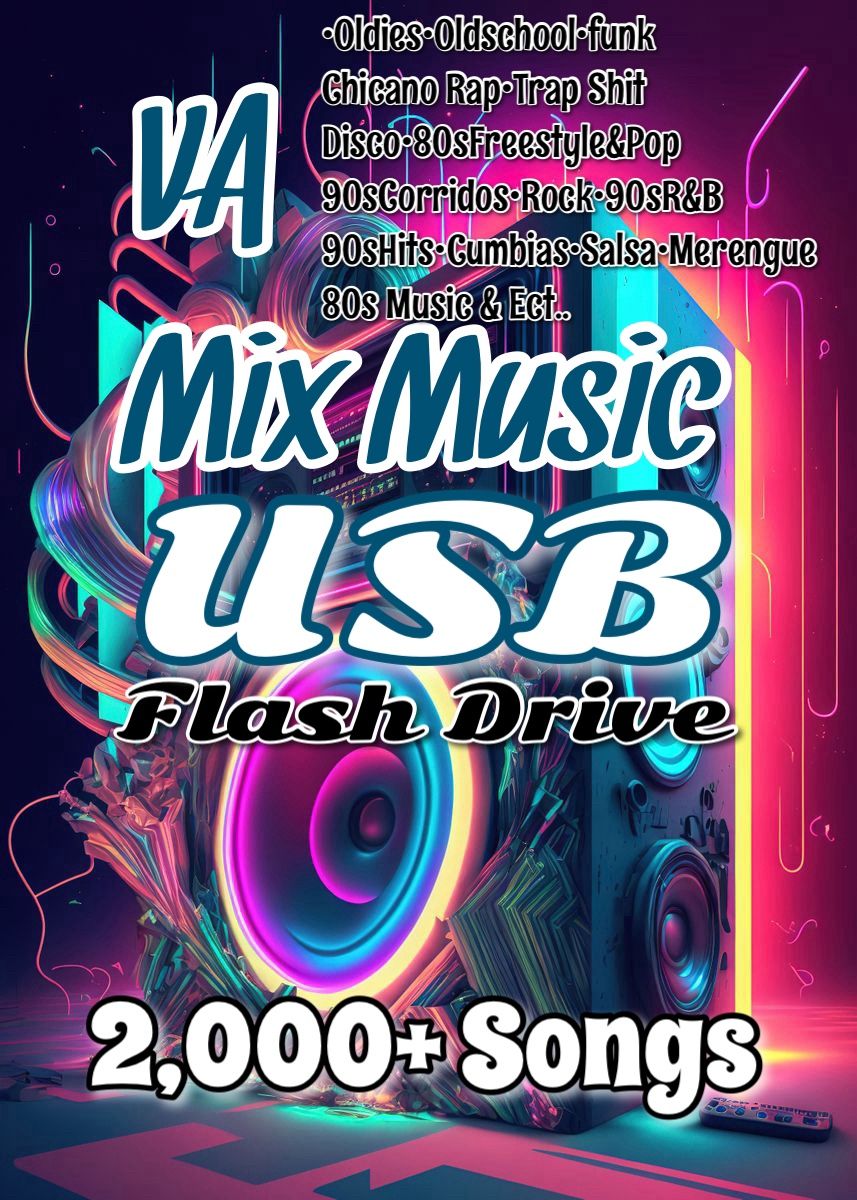 VA Music Collection USB Drive 2,000+ Songs 