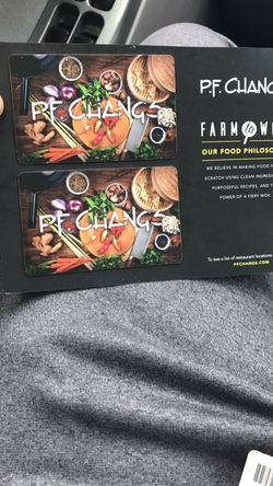 100$ Pf Changs GFT card!!