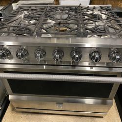 HESTAN GAS RANGE 36” PROFESSIONAL  *STOVES OVENS etc. WARRANTY DELIVERY 