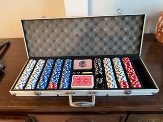 Poker Chip Set in Aluminum Carrying Case