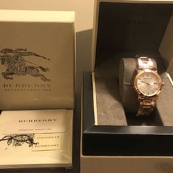 New Burberry rose gold watch 72% off!!!