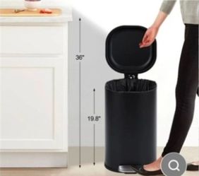 New soft close lid trash can