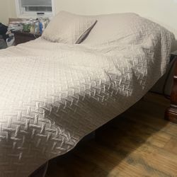 Electric bed if you have a bad back, boy, bed, feet and legs it raises the feet in the