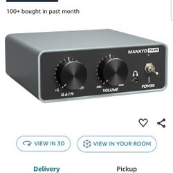 Phono Preamp RCA Input / Output for *Turntables Vinyl, Phonograph and More 