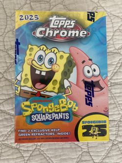 🔥Sponge Bob value Box Topps chrome value box