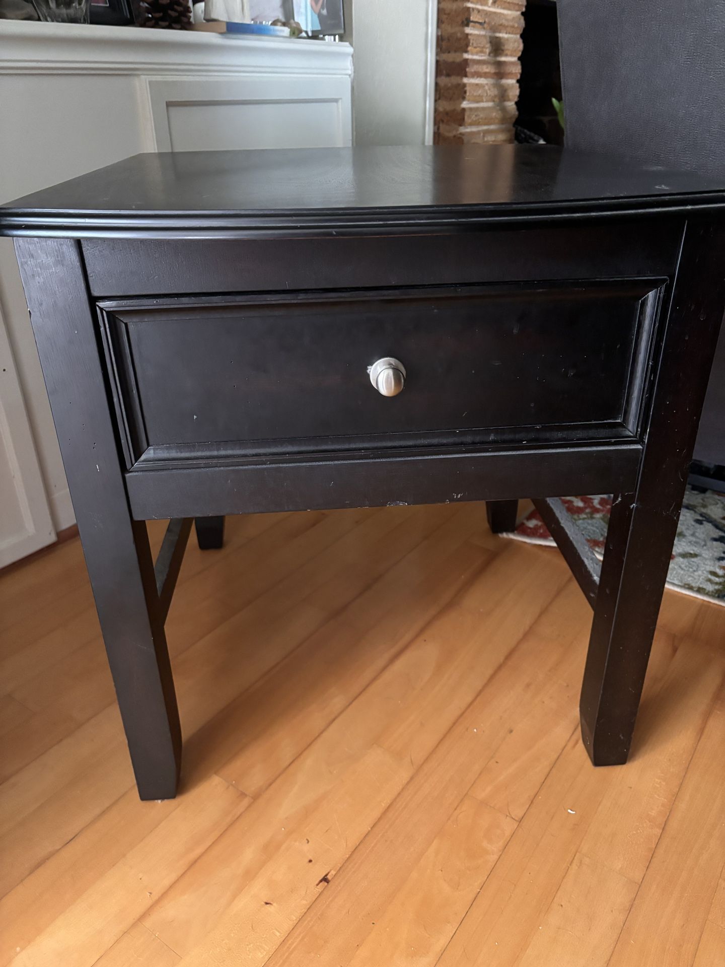 End Table Nightstand Drawer