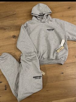 Fear of God Essentials Grey Sweatsuit Set