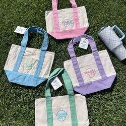 Trader Joe’s Pastel Mini Tote bags