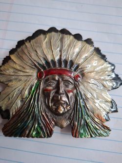 Indian Head belt buckle 1976. Serial number 351.