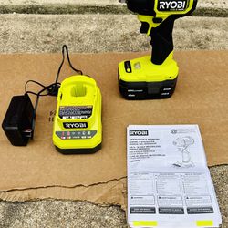 RYOBI ONE+ HP 18V Brushless Cordless Compact 3/8 in. Impact Wrench Kit with 4.0Ah Battery and 18V Charger  BRAND NEW 