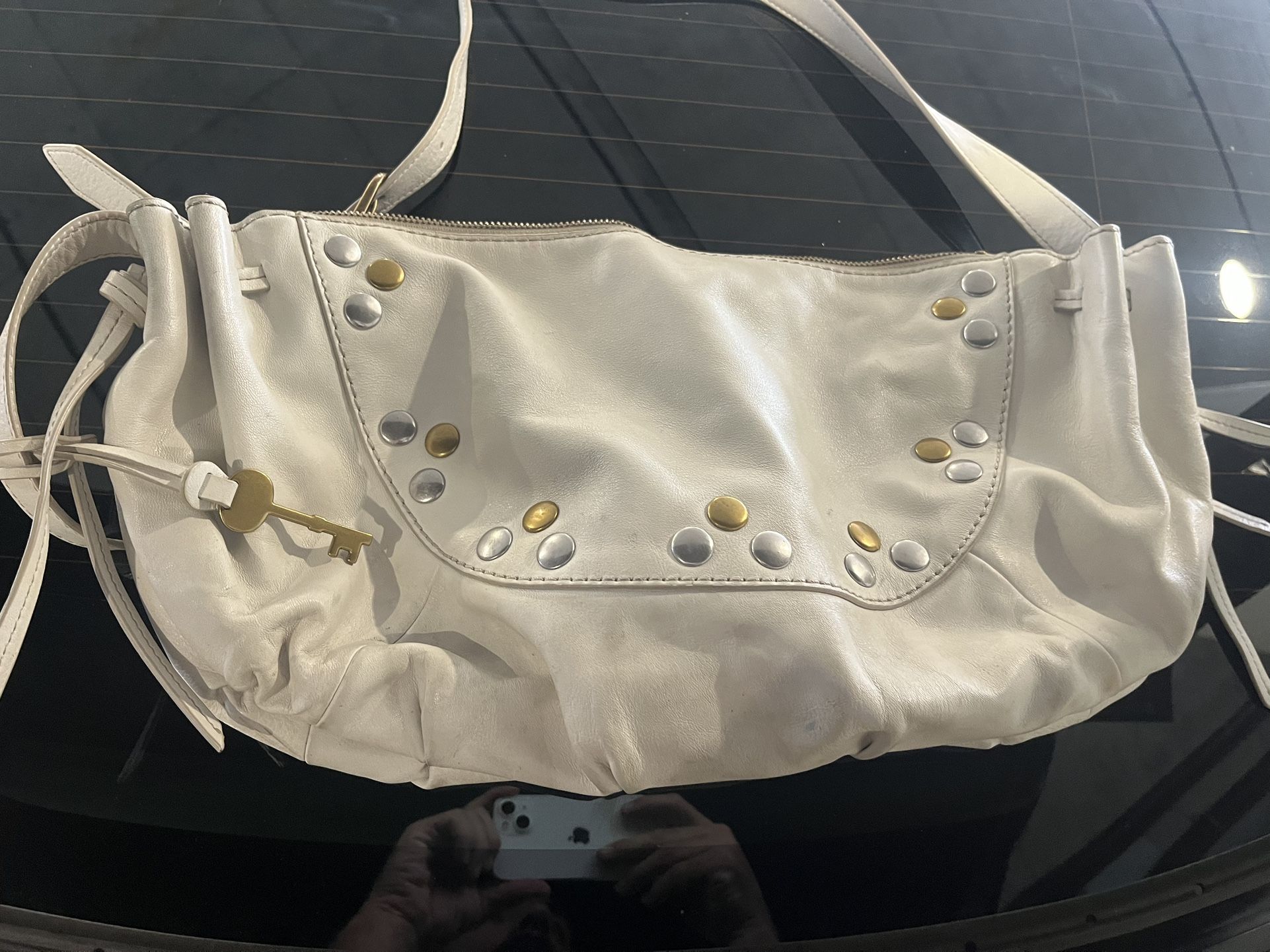 Fossil White Bag Leather