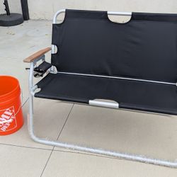 Folding aluminum chair Dimensions: 44" wide x 33" High x 17.25" Deep $45 EACH I Have 2 Left