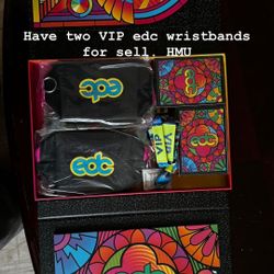 2 EDC  VIP WRISTBANDS 