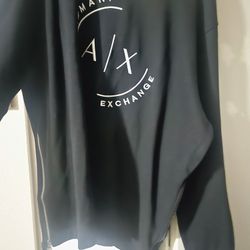Armani Exchange Men's Embroidered Side-Zip Pullover Sweatshirt