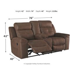 New Ashley Furniture Jesolo Manuel Reclining Loveseat