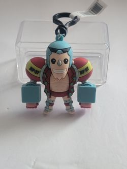 One Piece Franky Rubber Keychain Figure