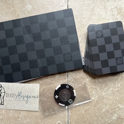 Louis Vuitton Poker chips and cards