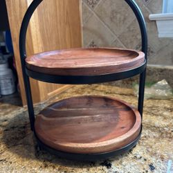 2 Tier Serving Tier With Stand 