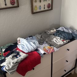 5 Year Old boy short sleeve long sleeve shirts one hat one vest