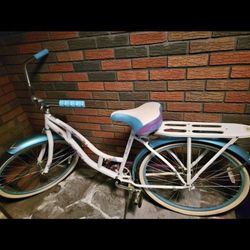 Schwinn del mar cruiser blue purple and white bicycle 26