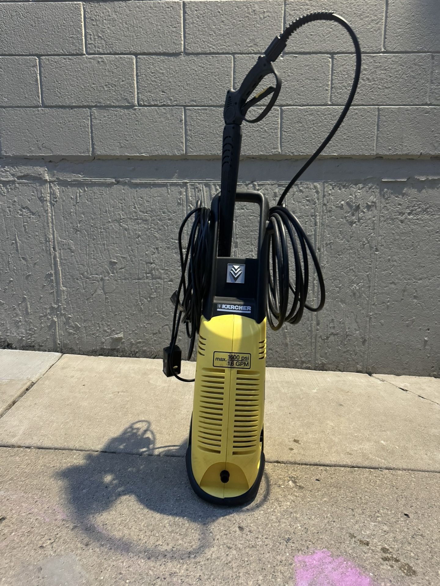 karcher pressure washer 1600 psi 1.6 gpm