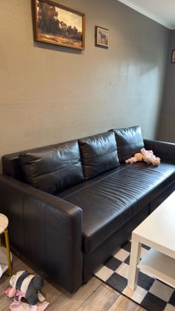 Leather sofa