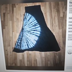 The one size tie dye skirt and tub dress is for sale!