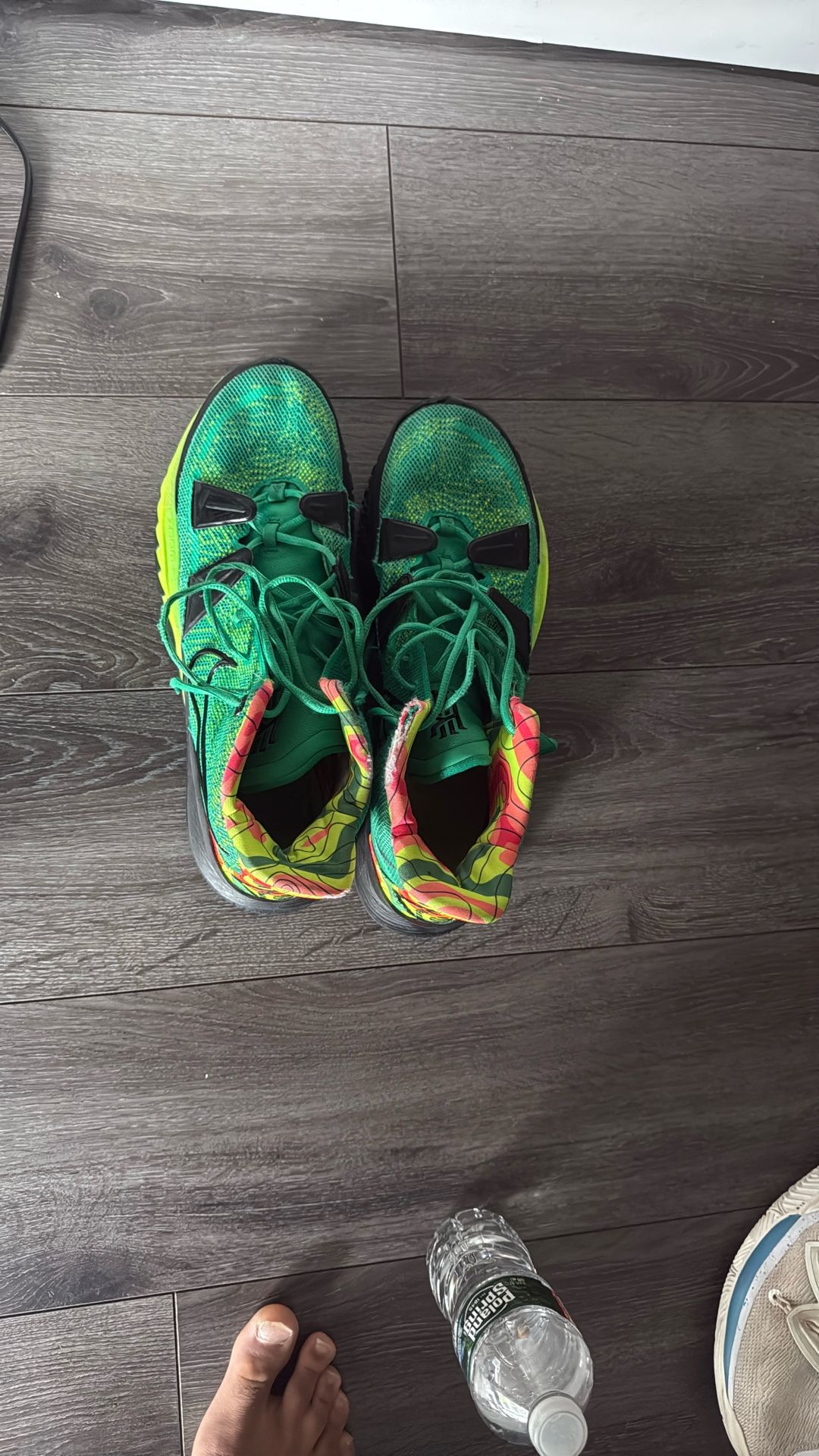 Size 15 Green Kyrie Basketball Shoes