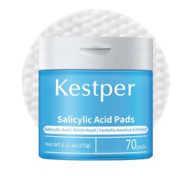 Brand: Kestper Salicylic Acid Exfoliating Facial Pads for Blemish-Prone Skin |Daily Pore Cleansing & Oil Control | Soothing Skincare Witch Hazel Toner
