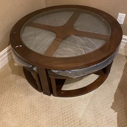 Coffee Table With 2 Side Table 