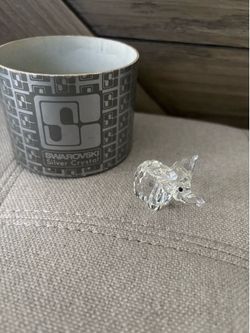 Swarovski crystal animals- dog, cat, elephant