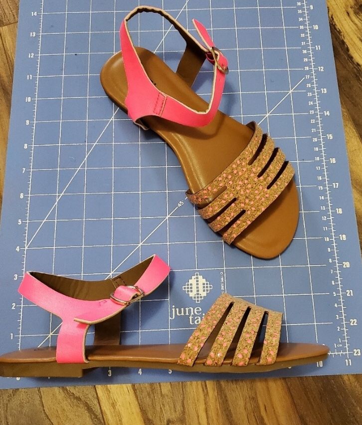 Hot pink cork Sandals